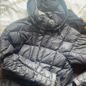 North face navy parka